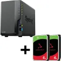 Synology DiskStation DS224+ 2 Einschübe NAS-Server Leergehäuse+ 8 TB Seagate Ironwolf SATA 3.