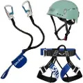 Salewa Klettersteig Komplettset Premium Attac + Via Ferrata Pro Evo Gurt + LACD Protector Helm mint