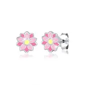 Elli Ohrringe Kinder Blume Pastell Emaille 925 Sterling Silber Elli Silber