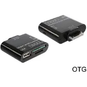 DeLOCK Mobile Connecting Kit USB+Card Reader (Samsung Tablet) black