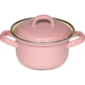Riess Kasserolle mit Chromrand 12 cm 0,50 l 0276-006 rosa