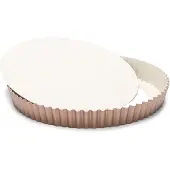 Patisse Quiche-Form mit losem Boden 28 cm Stahl kupfer/beige
