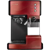 Breville PrimaLATTE, Espressomaschine, 1,5 l, Kaffeepad, Gemahlener Kaffee, Schwarz, Rot