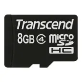 Transcend TS8GUSDC4, 8 GB, MicroSDHC, Klasse 4, Schwarz