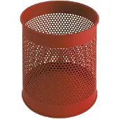 Huismerk Perforierter Papierkorb 15 Liter rot