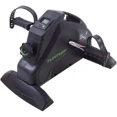 Tunturi Cardio Fit M30 Mini Bike Heimtrainer / Pedaltrainer / Arm- und Beintrainer / Minifahrrad / Bewegungstrainer für Senioren mit LCD-Bildschirmanzeige - Schwarz