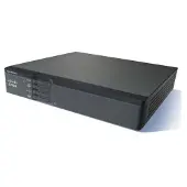 Cisco 860VAE, Ethernet-WAN, Gigabit Ethernet, Schwarz