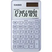 Casio SL-1000SC-BU, Tasche, Einfacher Taschenrechner, 10 Ziffern, 1 Zeilen, Batterie/Solar, Schwarz