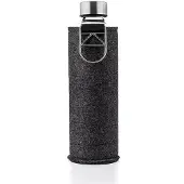 EQUA Mismatch Glasflasche Silver