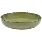 Serax Tiefer Teller Surface Tableware by Sergio Herman Camo Green M 19 x 19 x 4 cm