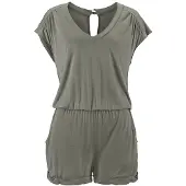 LASCANA Kurzoverall mit V-Ausschnitt, elastischer Jumpsuit mit Taschen