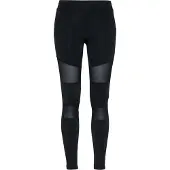 Urban Classics lässige Damen Hose Stretch Mesh 210 g/m² Schwarz