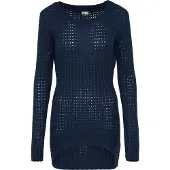 Urban Classics Sweatshirt "Damen Ladies Long Wideneck Sweater", 1 Stk.
