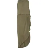 Urban Classics Shirtkleid "Damen Ladies Viscose Bandeau Dress" 1 Stk. tlg.