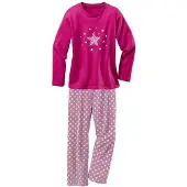 Petite fleur Pyjama Set, 2 Stück, 4 tlg. modischer Sternendruck auf den Shirts und Hosen