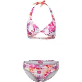 Venice beach Bügel-Bikini trendiger Flowerprint, herausnehmbare Cups, im Nacken zu binden