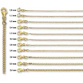 Marie-Celeste Celeste Kette Gourmet 1,0 mm - Gold