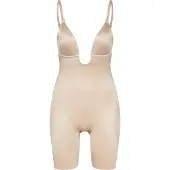 Spanx für Damen. 10157R_CHAMPAGNE BEIGE Kurzbein U-Decker Gürtel 10157R champagnerbeige (S), Lässig, Nylon, Elastan