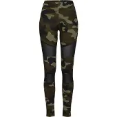 Urban Classics Damen Leggings Camo Tech Mesh Waldtarn/blk XS