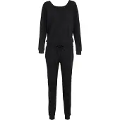 Urban Classics feminines Damen Kleid 240 g/m² mit Baumwolle Schwarz