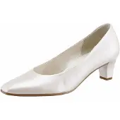 Gabor 05-180 Schuhe Damen Pumps Weite F Leder Best Fitting, Schuhgröße:38.5, Farbe:Weiß