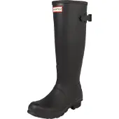 Hunter für Damen. WFT1001RMA Orig Back Verstellbare Stiefel schwarz (40/41), Wohnung, Keine, Lässig