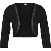 Vera Mont Bolerojacke "Bolero-Jacke figurbetont", Damen, Gr. 34, schwarz, Obermaterial: 92% Viskose CV. 8% Elasthan EL., Jacken Bolerojacke