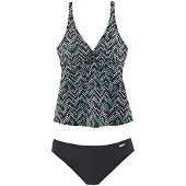 LASCANA Bügel-Tankini mit Zacken-Muster