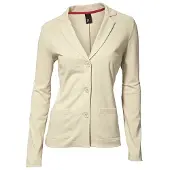 HEINE Jerseyblazer "Jersey-Blazer", Damen, Gr. 50, beige (sand), 100% Baumwolle, Blazer Jerseyblazer