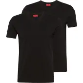 HUGO Zweierpack T-Shirts aus Stretch-Baumwolle mit V-Ausschnitt Grösse XXXL