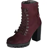 Bugatti Frauen lila isoliert Leder Wildleder Stiefel mit Reißverschluss 39