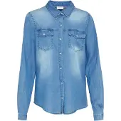 Vila Vibista Taschen Jeanshemd