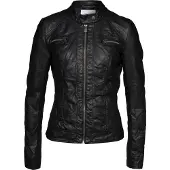 ONLY Lederimitatjacke "ONLBANDIT – Bikerjacke mit figurbetonter Form und Reißverschlüssen" Lederimitat