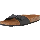 Birkenstock Madrid Birko-flor Damen Pantoletten Black Narrow-fit Größe 35
