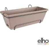 Elho Brown Rechteckiger Pflanztopf - 50 cm Grau Polypropylen
