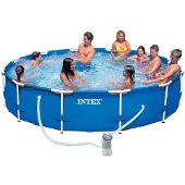 Intex Frame Pool - Set Rondo Ø 366 x 76 cm, Farbe: blau; 128212NP