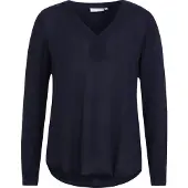 Kaffe Langarm-Bluse Regular fit Midnight Marine