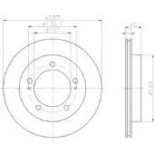Hella Bremsscheibe [Hersteller-Nr. 8DD355104-771] für Suzuki
