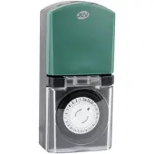 Rev Ritter Zeitschaltuhr mechanisch IP44 schwarz-grün