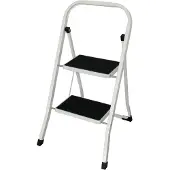 Vogue Klappleiter aus Stahl, 2 Stufen, 73 cm Höhe, 47 cm Breite, 96 cm zusammengeklappt