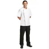 Chef Works Kochjacke SPRINGFIELD Cool VentTM, Reißverschluss, Weiß, Größe XL