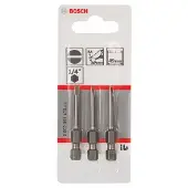Bosch S E 0.5x3.0x49 Mm Extra Hard Tip Screwdriver 3 Units Silber