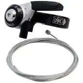 Sturmey Archer 5-Gg Lenkerschalter Alu Strumey Archer schwarz,silber