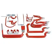Connex Wandhaken Set DY250829, Metall, 32-teilig, zum Bohren, verschiedene Größen, bis 15kg