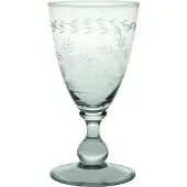 Greengate Weinglas mit Muster geschliffen Klein Weißwein Glas Trinkglas