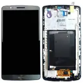 LG Original Display für G3 D855 LCD + Rahmen Titanschwarz ACQ87190302