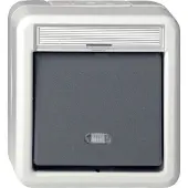 GIRA Giersiepen GIRA 010631 Wippschalter Aus-Wechsel BSF WD AP IP66 Grau