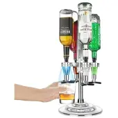 Final Touch Drehbarer Flaschenhalter Für 4 Flaschen Mit Led