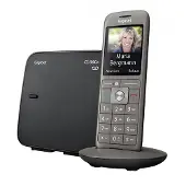 Gigaset CL660A, DECT-Telefon, Kabelloses Mobilteil, Freisprecheinrichtung, 400 Eintragungen, Anthrazit, Schwarz