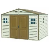 Duramax Gartenhaus Woodside 8 m² + Bodenaufbau Vinyl Beige 30214